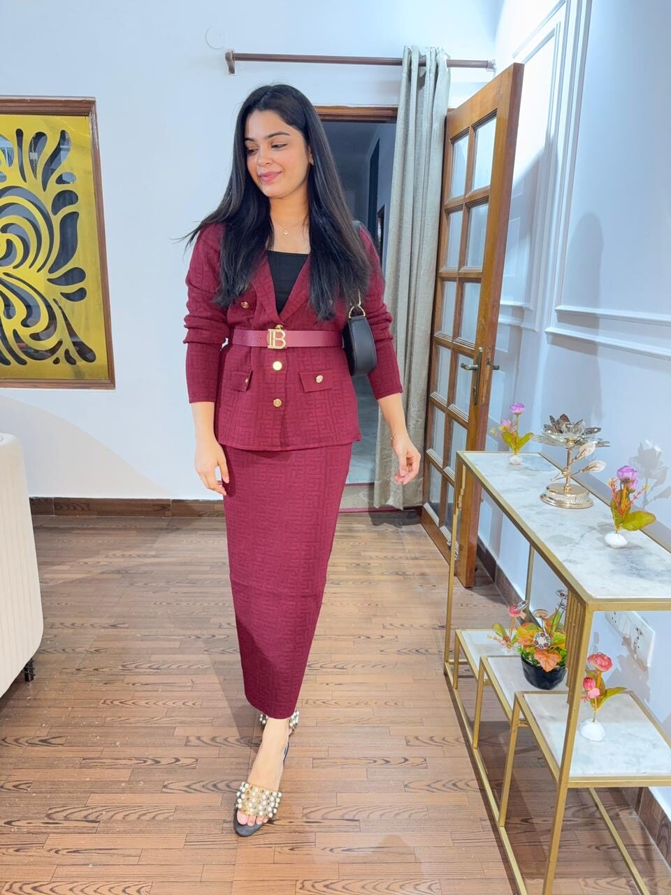 Mira winter skirt coord set - Image 2