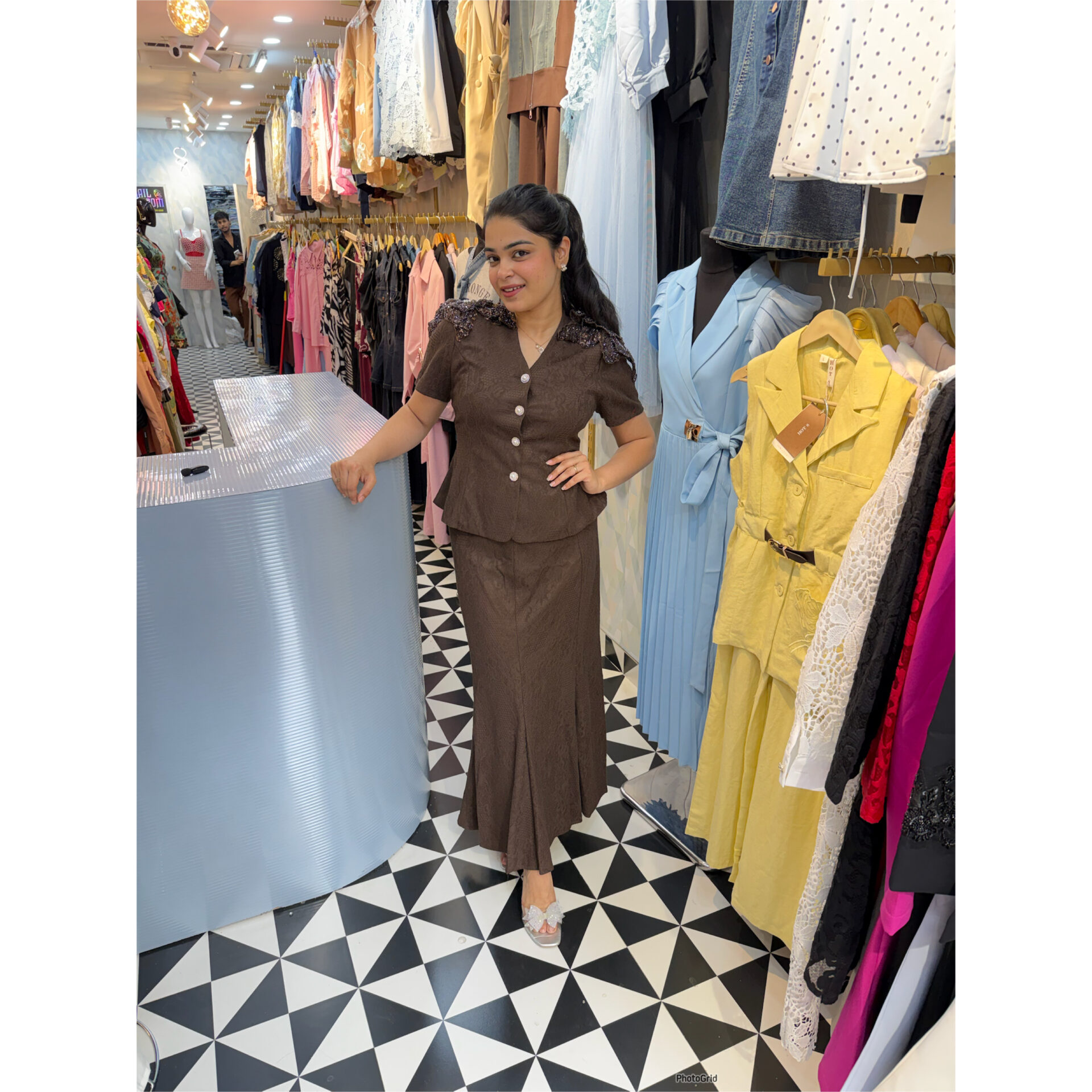 Raha fish cut skirt set - Image 4