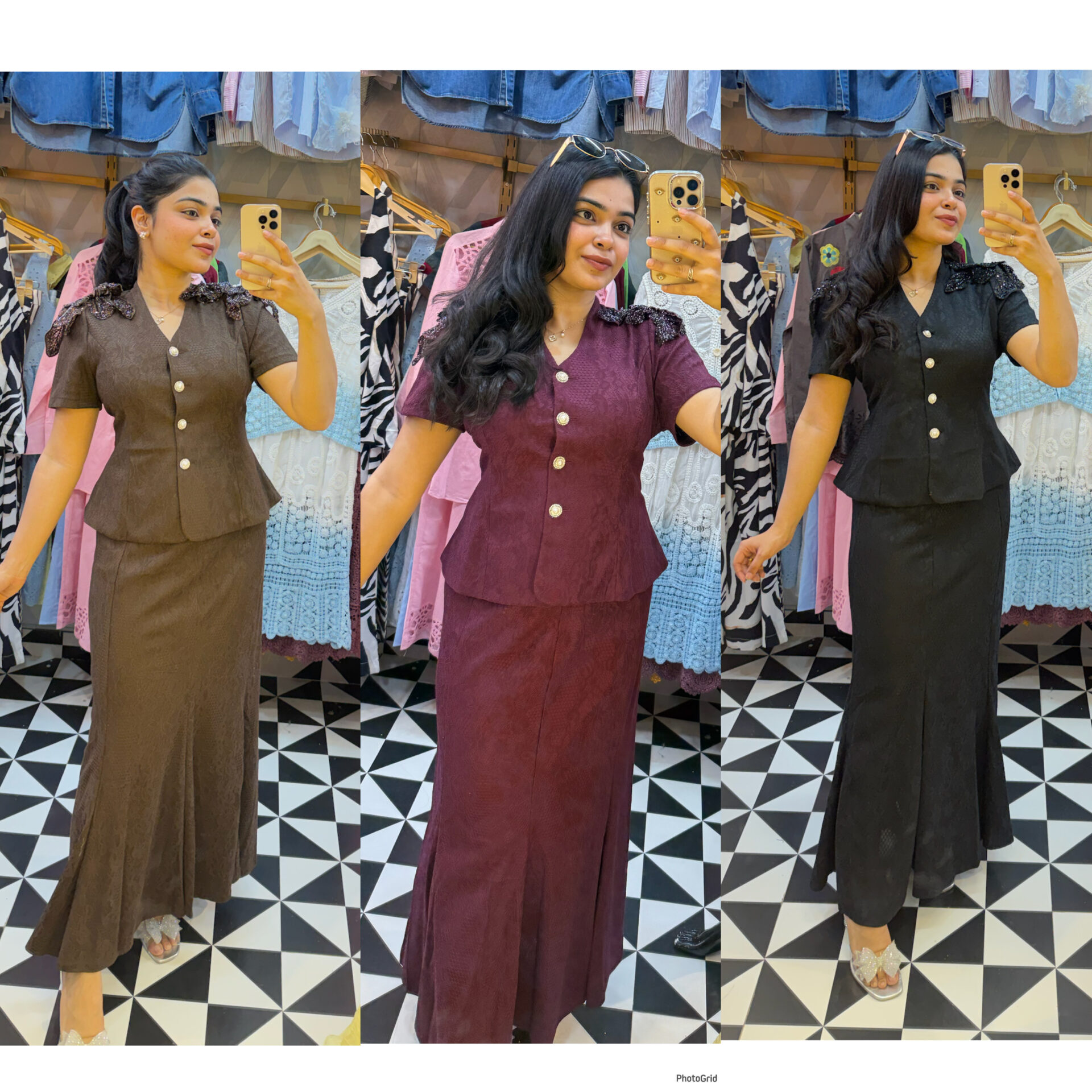 Raha fish cut skirt set - Image 5