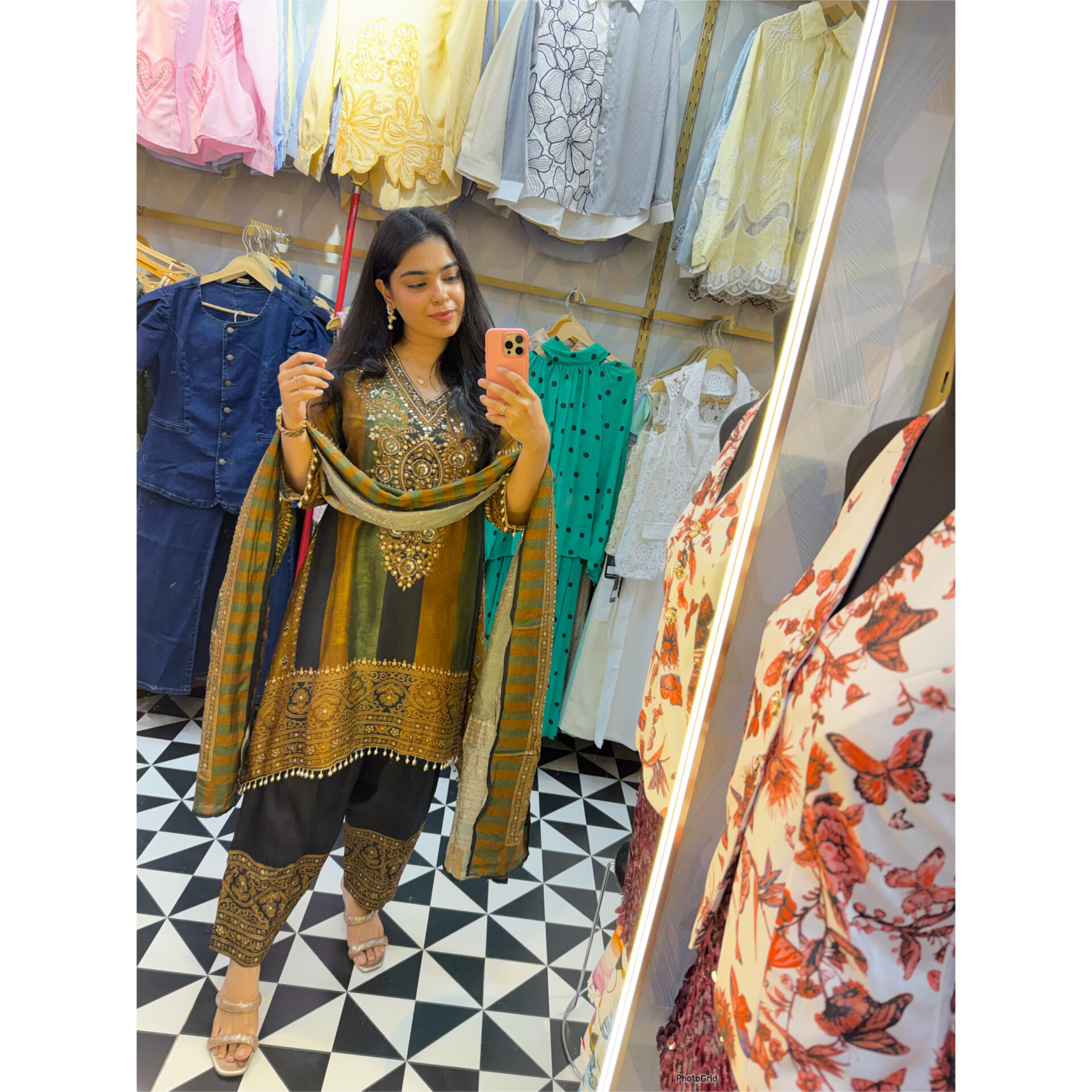 Meherani embellished farshi suit - Image 3