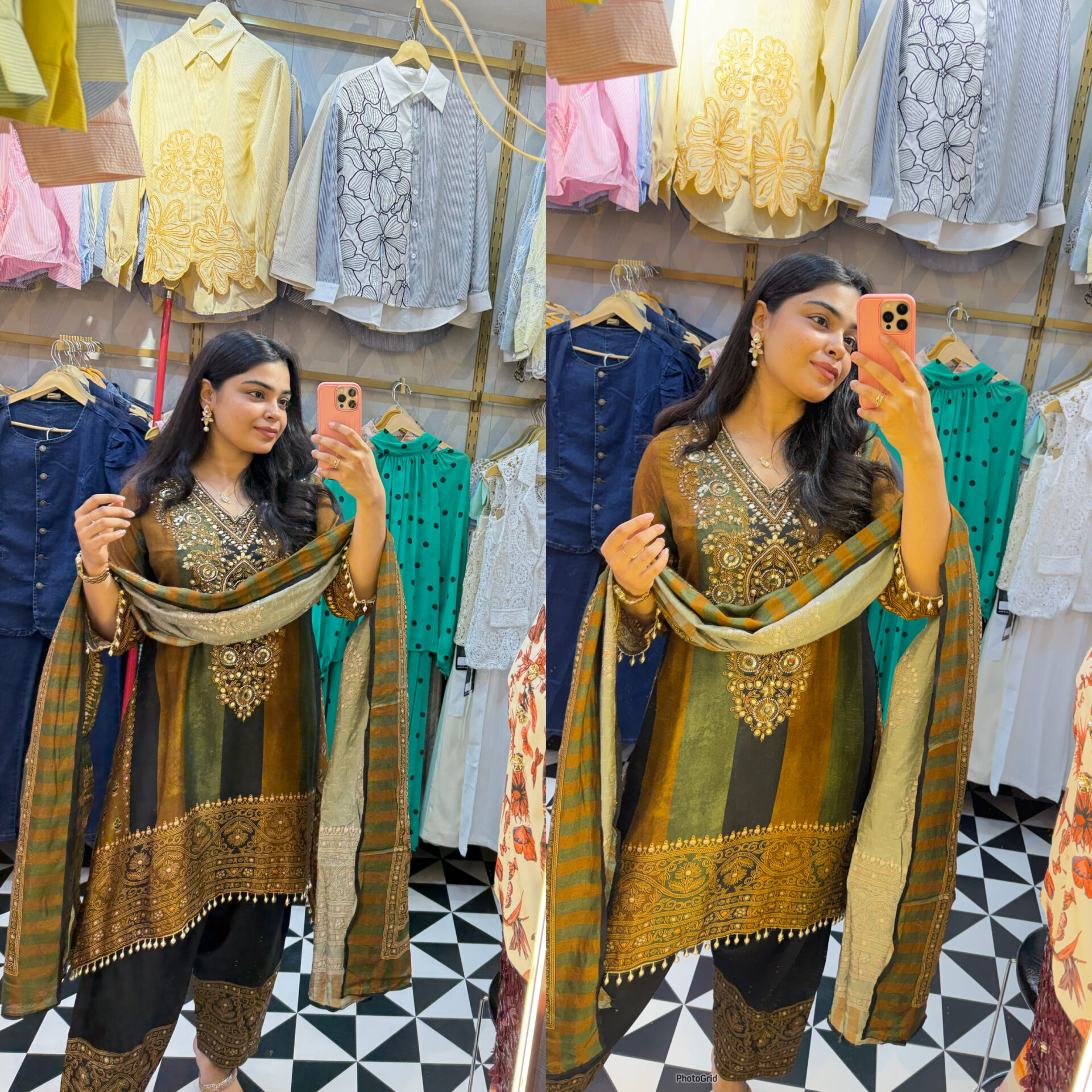 Meherani embellished farshi suit - Image 2